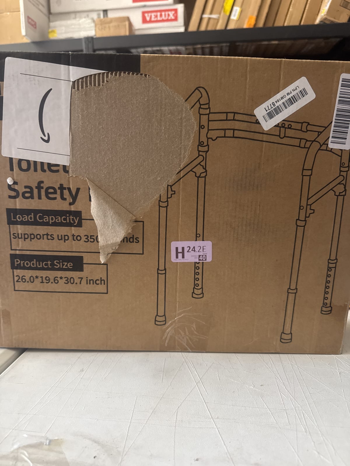 Toilet Safety Rails for Elderly with Handles - Adjustable Support