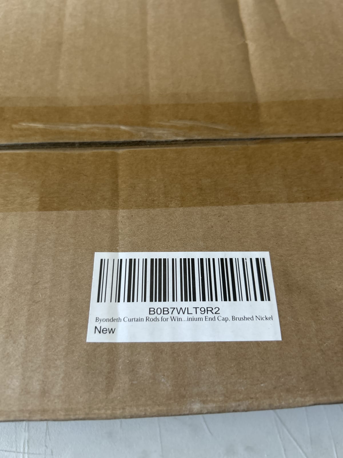 Byondeth Brushed Nickel Window Curtain Rods - Model WCR144Ni