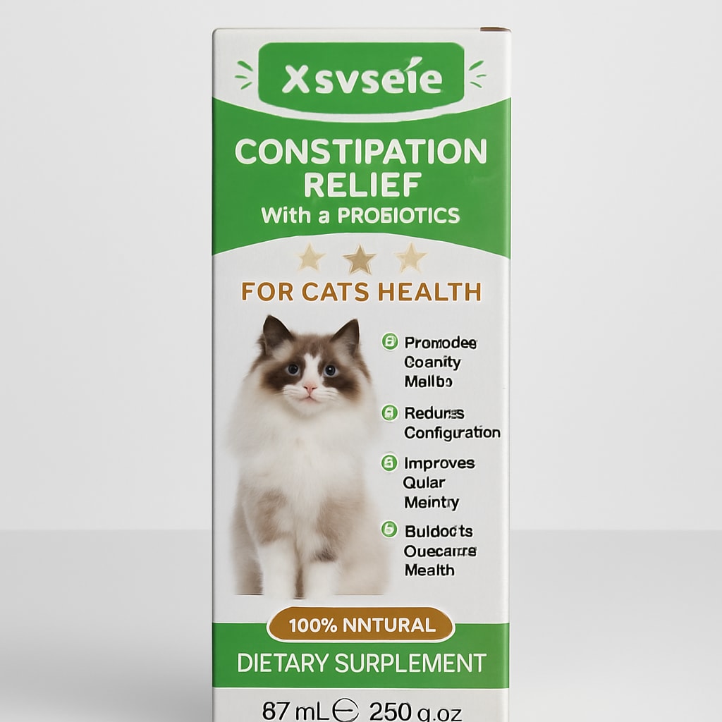 Xsvaie Constipation Relief for Cats with Probiotics - 60 ml