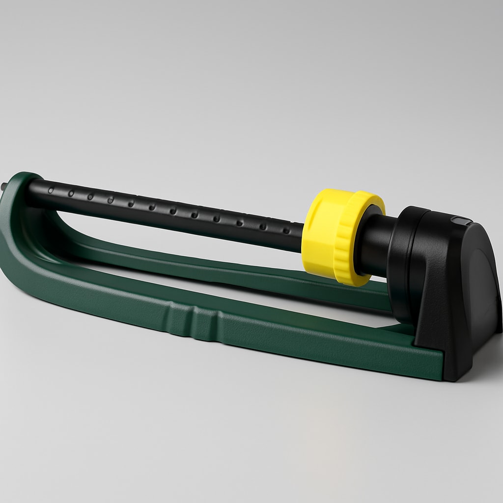 Garden Hose Reel with Manual Crank - Green and Black