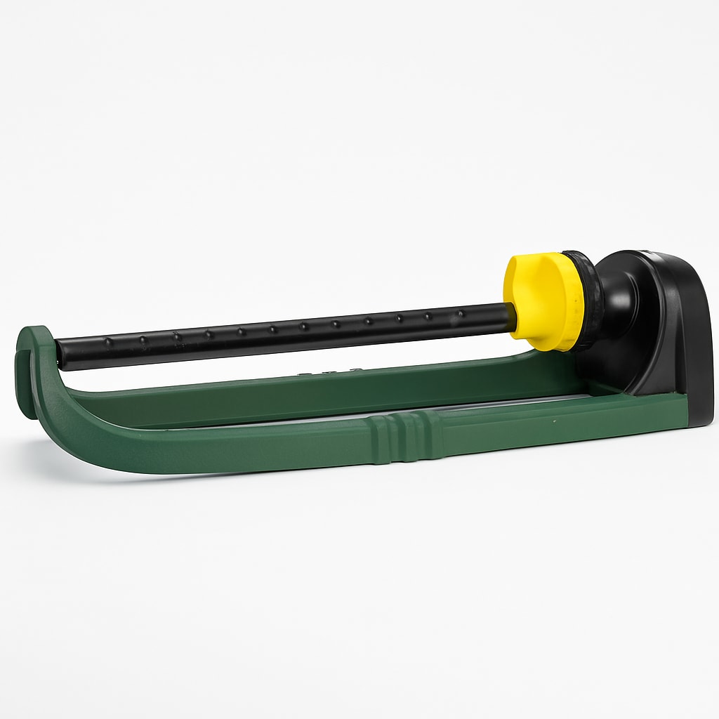 Garden Hose Reel with Manual Crank - Green and Black