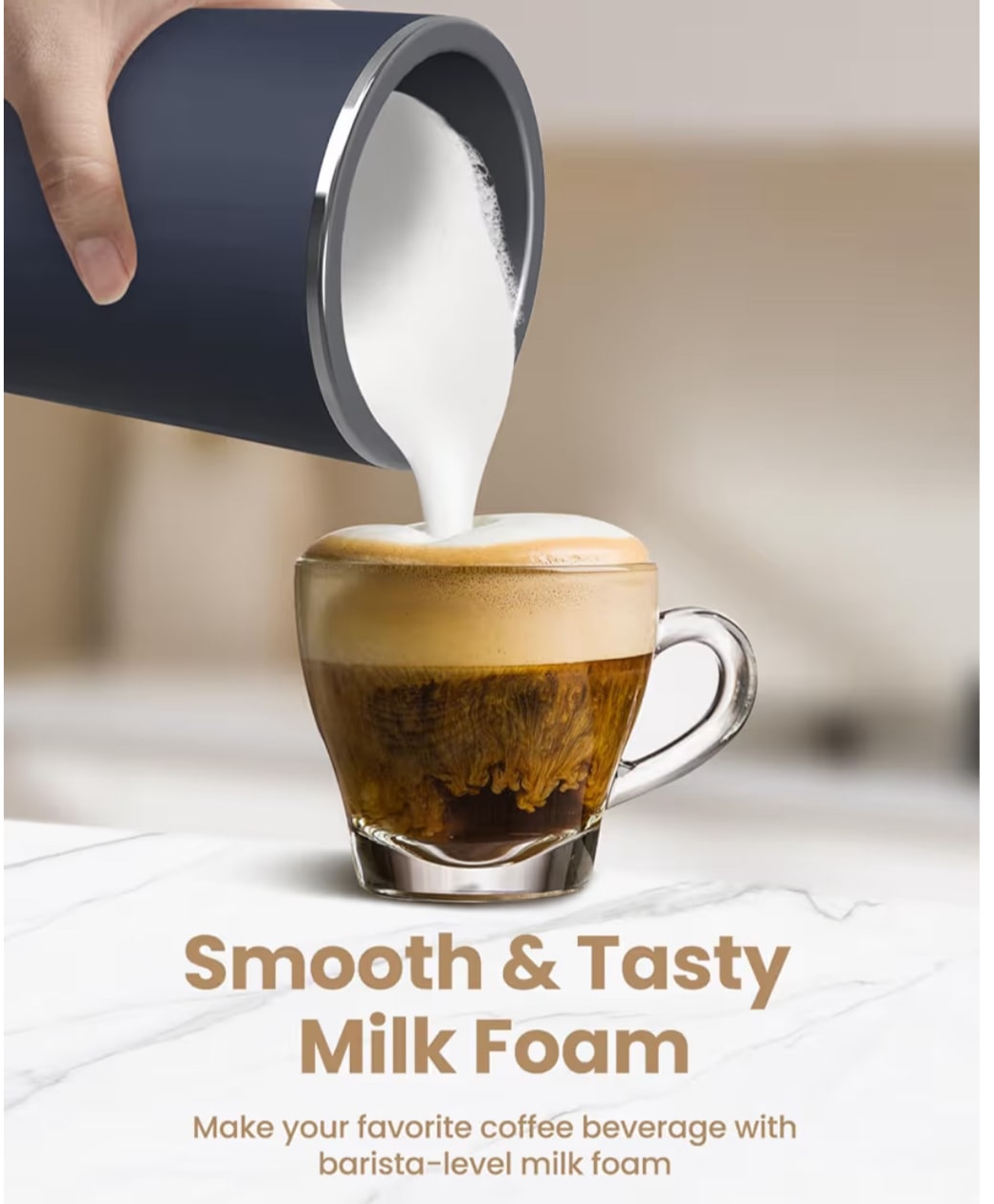SIMPLETaste Milk Frother - 4-in-1 Multi-Function