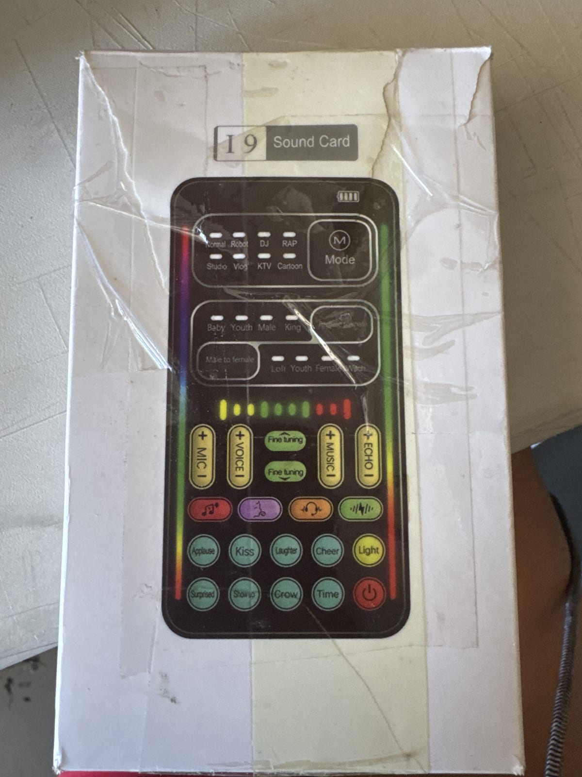 I19 Portable Voice Changer Sound Card