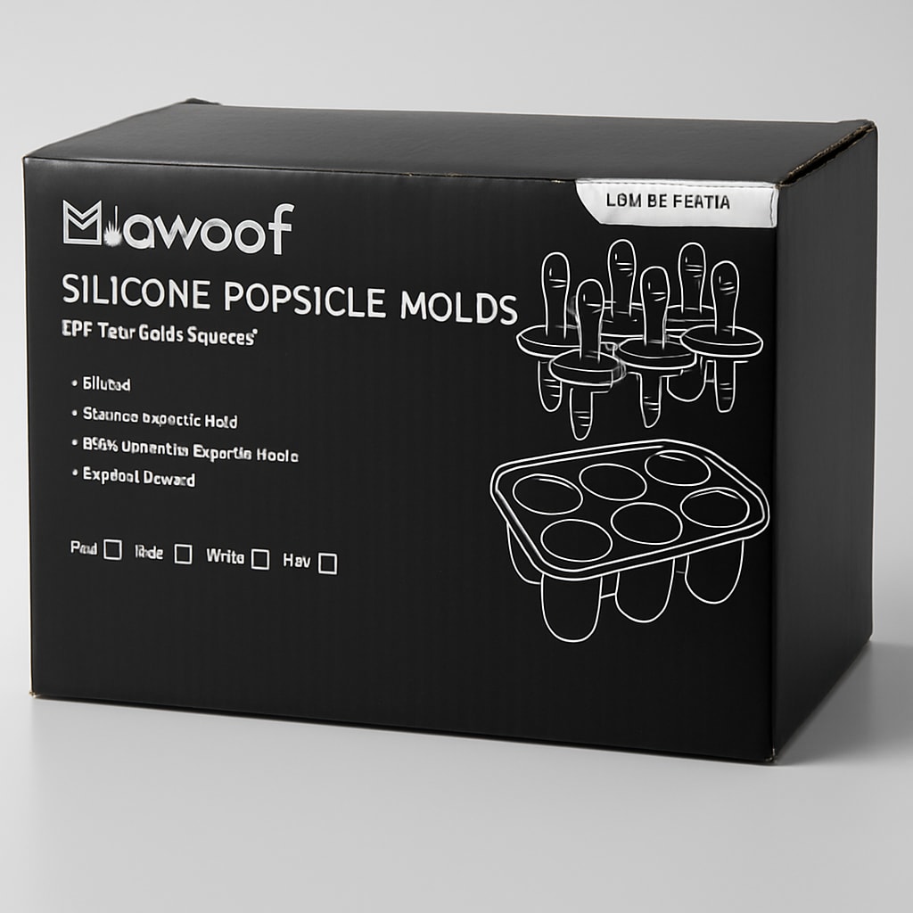 Miaowoof Silicone Popsicle Molds for Kids - Red