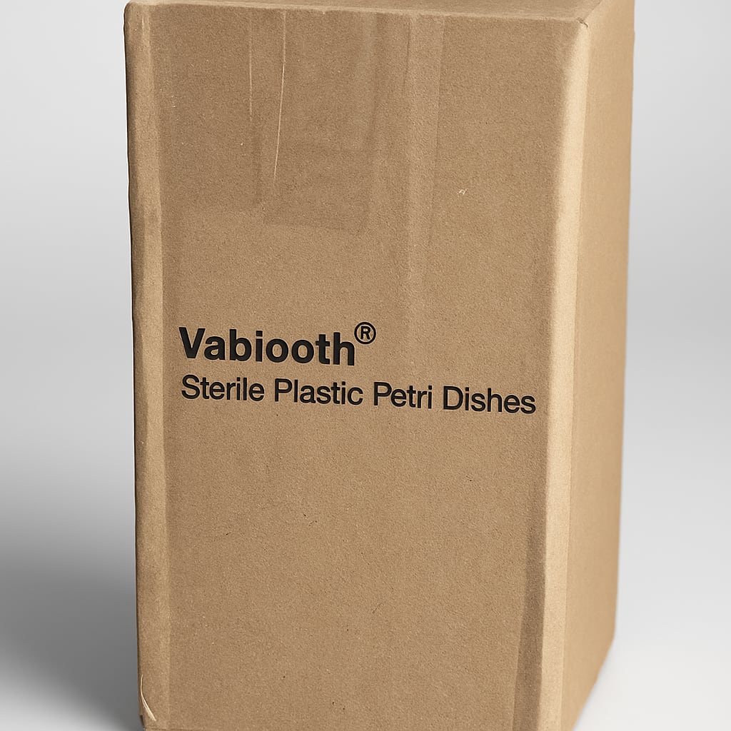 Vabiooth Sterile Plastic Petri Dishes - 100 Pack