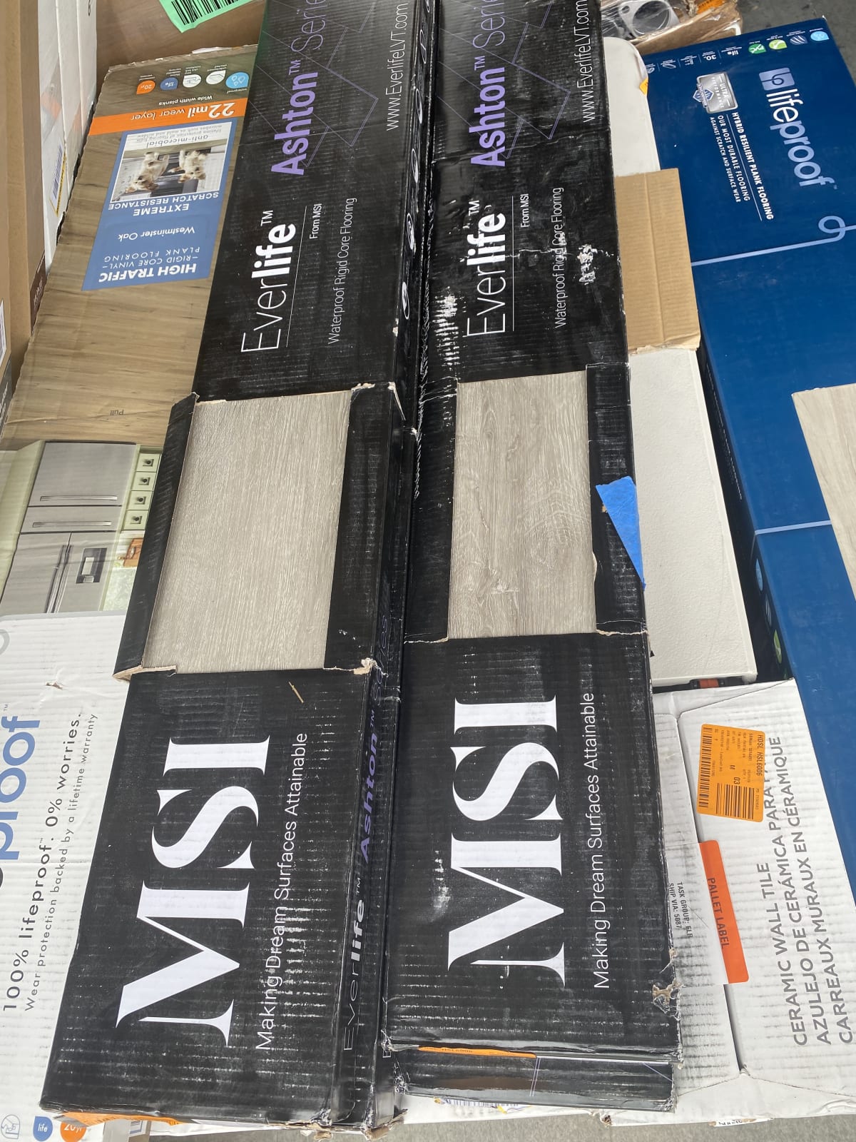 MSI Everlife Ashton Series Waterproof Rigid Core Flooring -York Gray