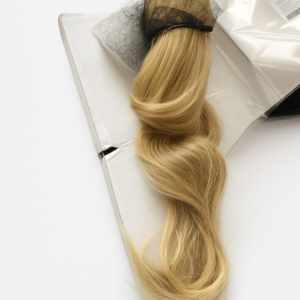 Long Blonde Synthetic Hair Extension Clip-In @20 in