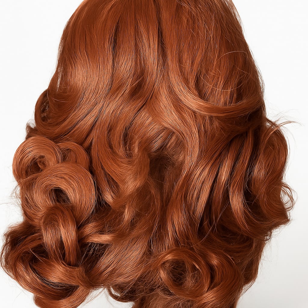 Curly Red Wig - Stylish Synthetic Hairpiece