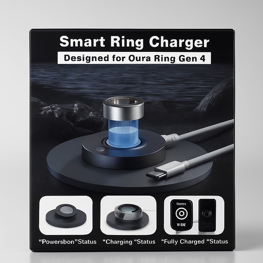 Smart Ring Charger for Oura Ring Gen 4