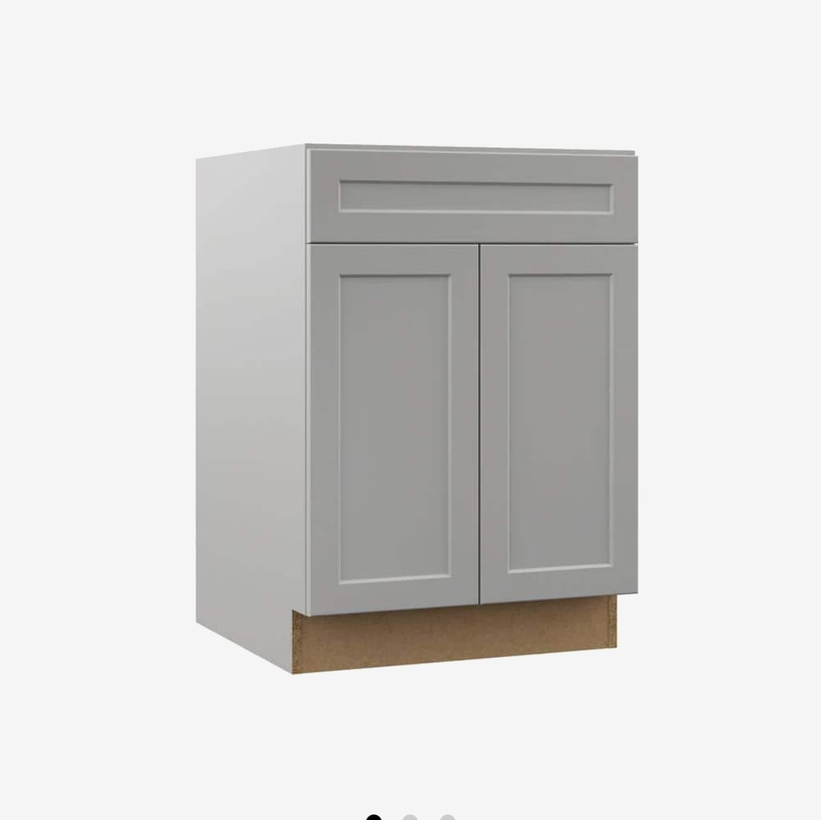 7 Piece Hampton Bay Designer Series Melvern Kitchen Cabinet Set In Heron Gray