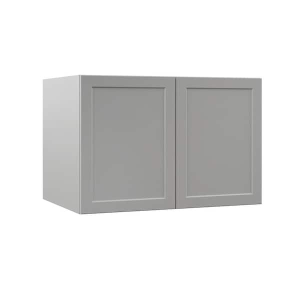 7 Piece Hampton Bay Designer Series Melvern Kitchen Cabinet Set In Heron Gray