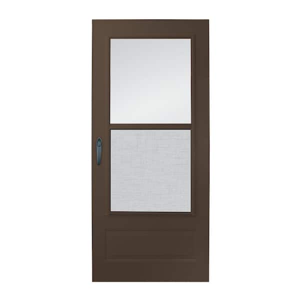 Andersen 200 Series 36" x 80" Bronze Storm Door with Clear Glass