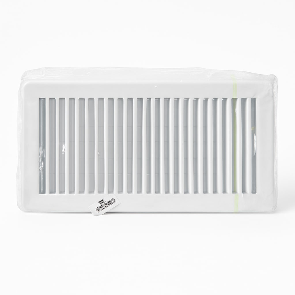 Air Vent Cover - White Plastic Grille for Home Ventilation