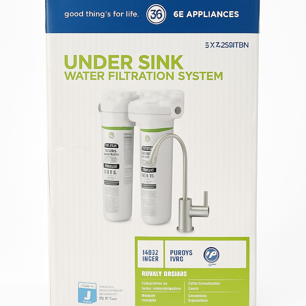 GE Appliances Under Sink Water Filtration System GXK255TBN