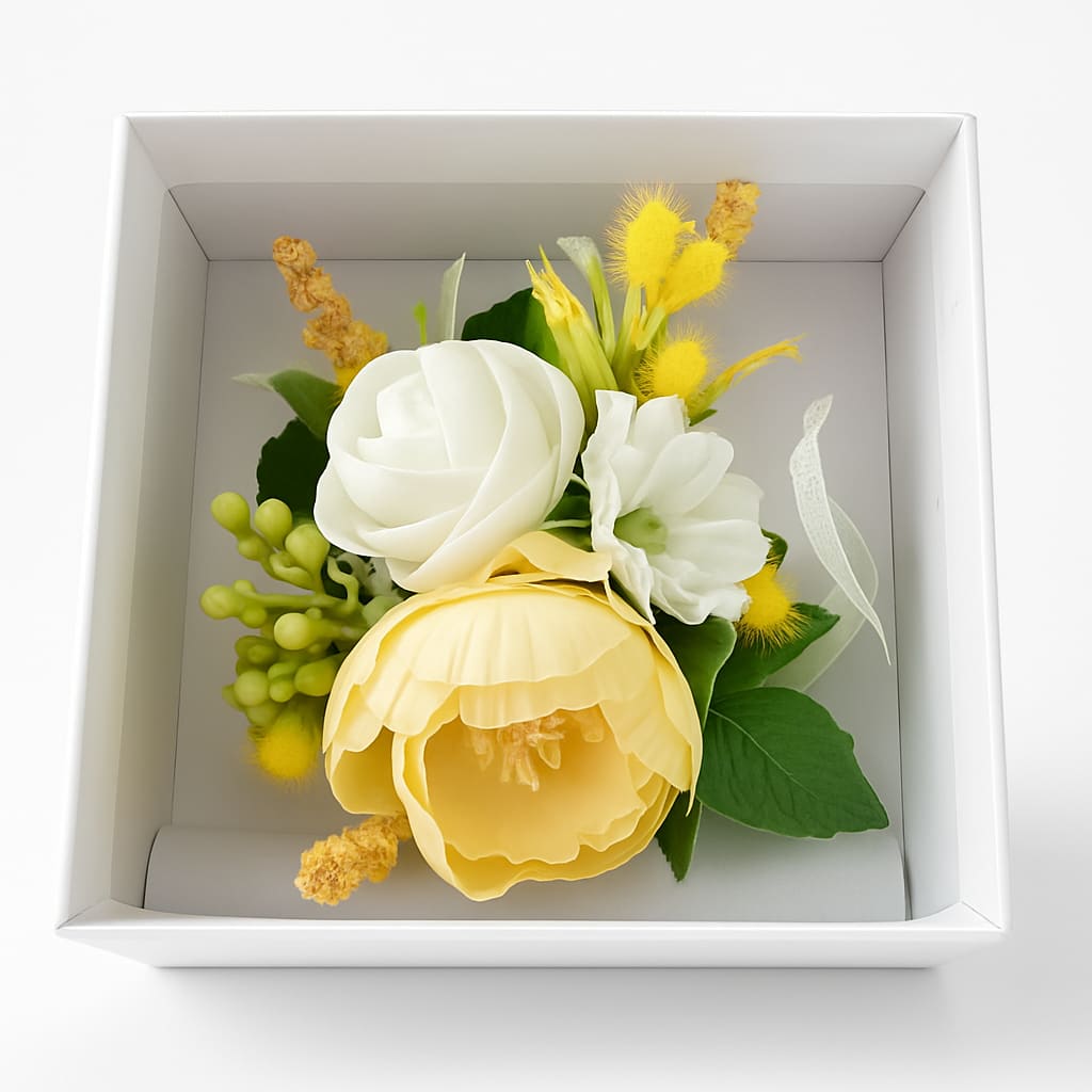 Ling's Moment Creamy Wedding Floral Arrangement