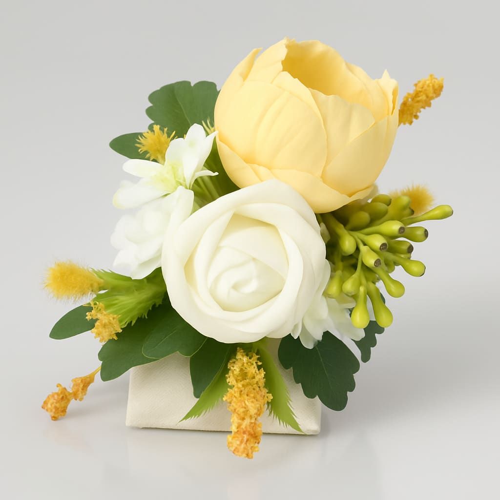 Ling's Moment Creamy Wedding Floral Arrangement