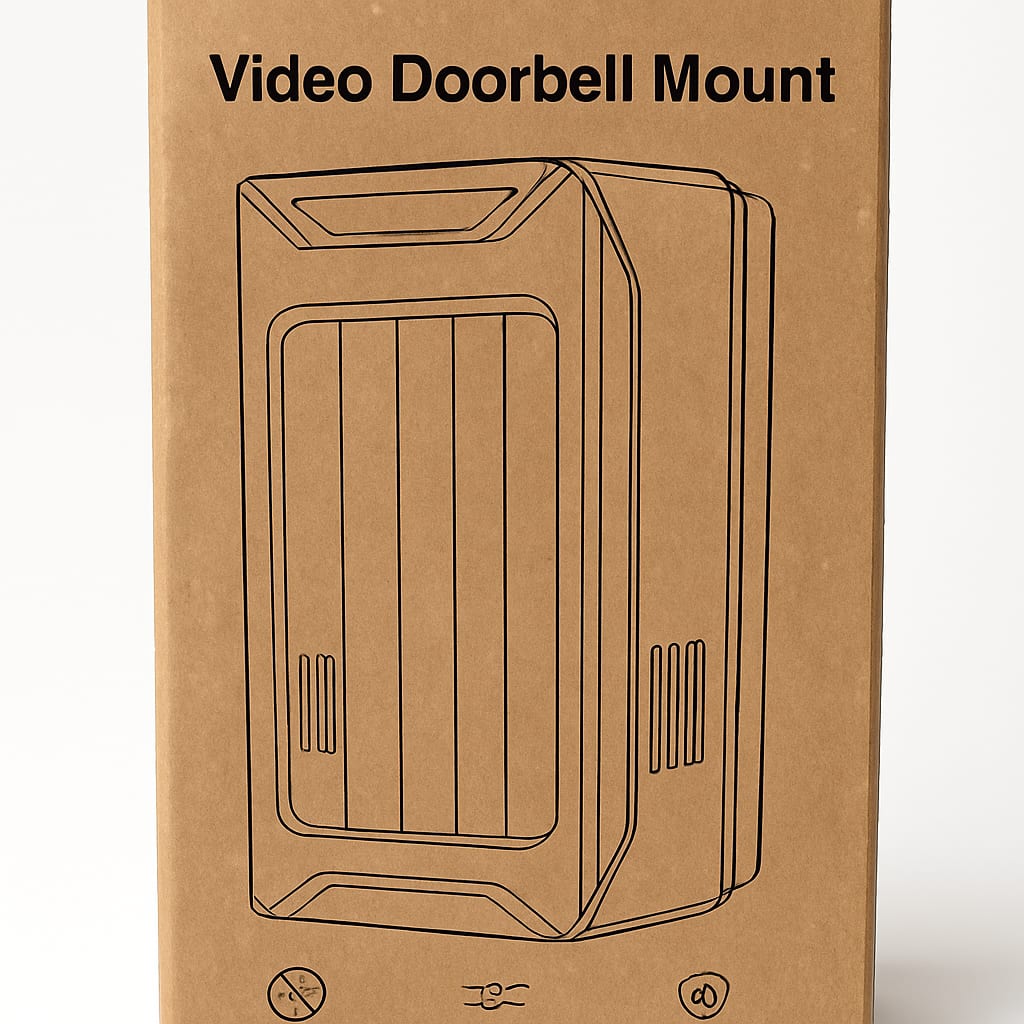 Video Doorbell Mount - Anti-Theft, Angle-Adjustable, Drill-Free