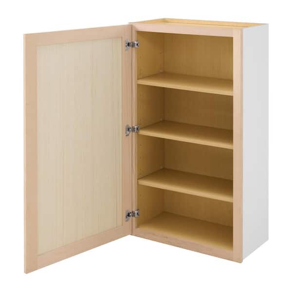 24 in. W x 12 in. D x 42 in. H Ready to Assemble Wall Kitchen Cabinet in Unfinished with CLICKREADY Technology
