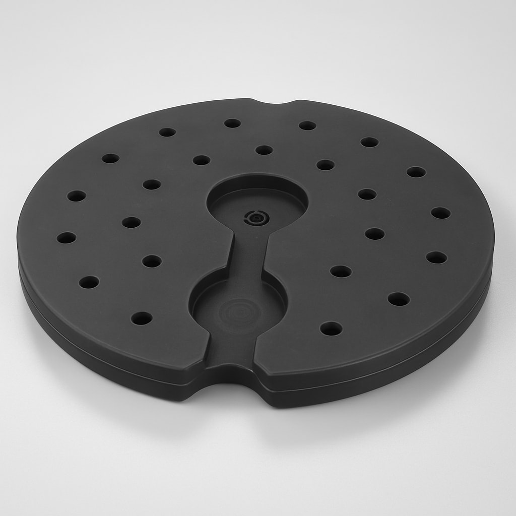 Black Weighted Lamp Base