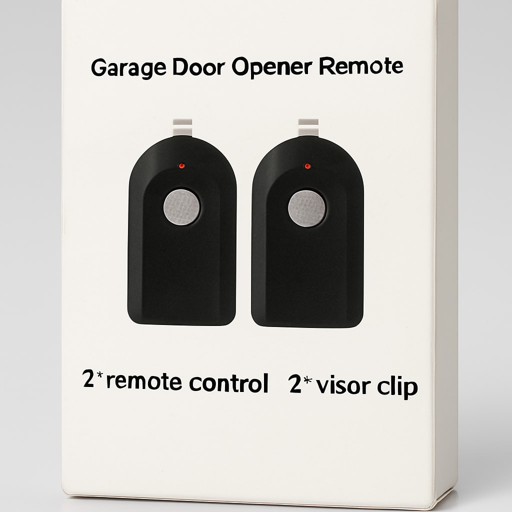 Garage Door Opener Remote with Visor Clips - 2 Pack