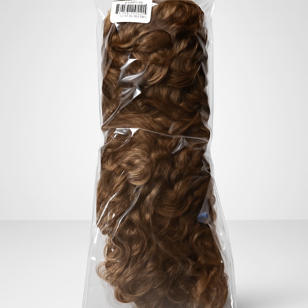 Curly Synthetic Hair clip in extensions Wig - Brown dirty blonde