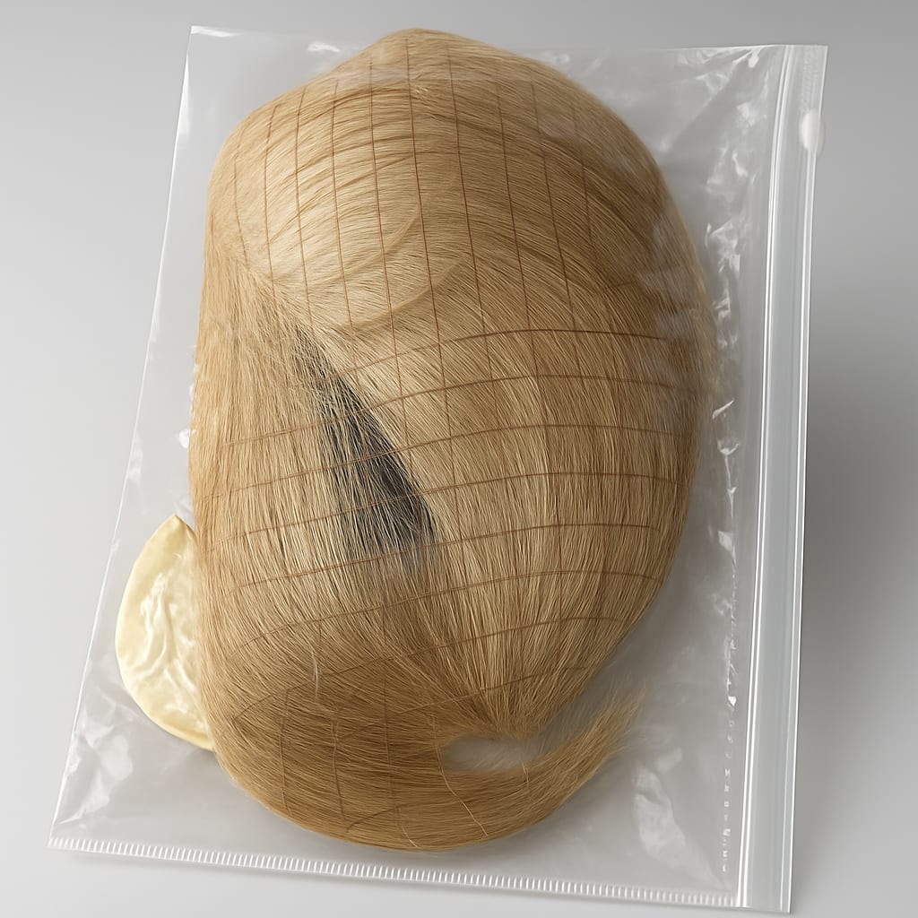 Synthetic Blonde hair piece bangs