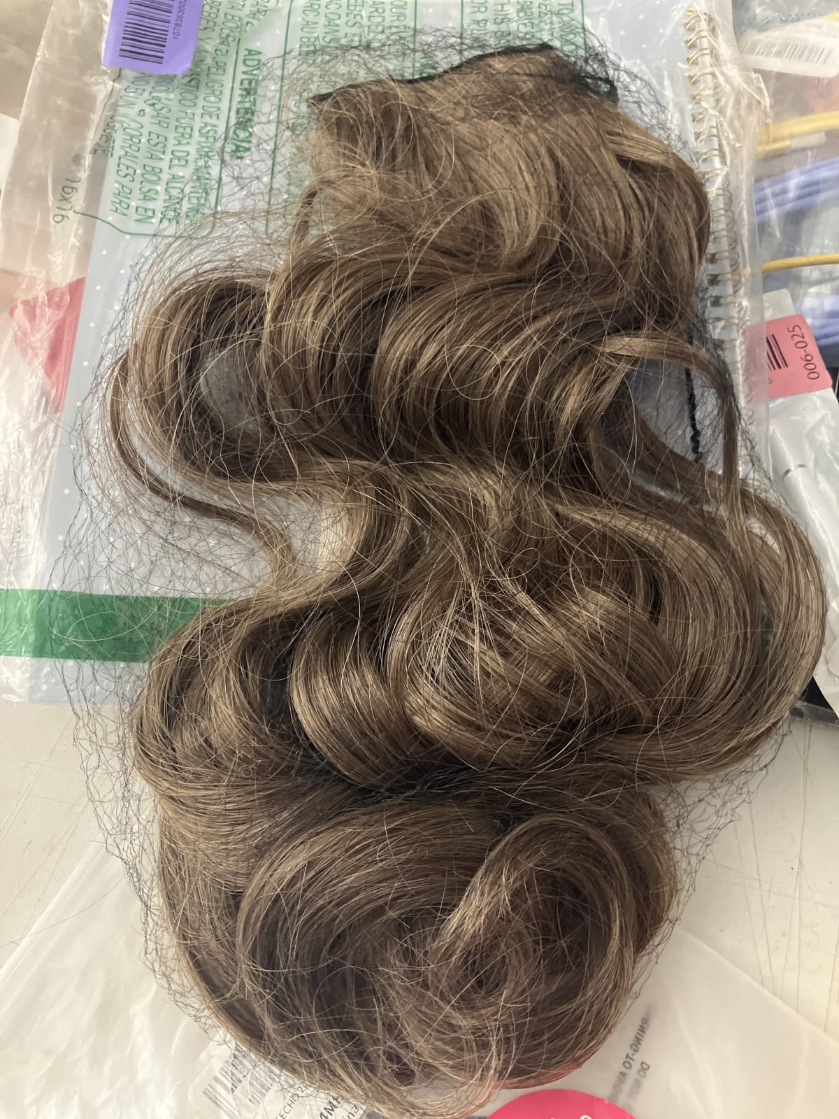 Synthetic Wavy Hair Extension - Brown