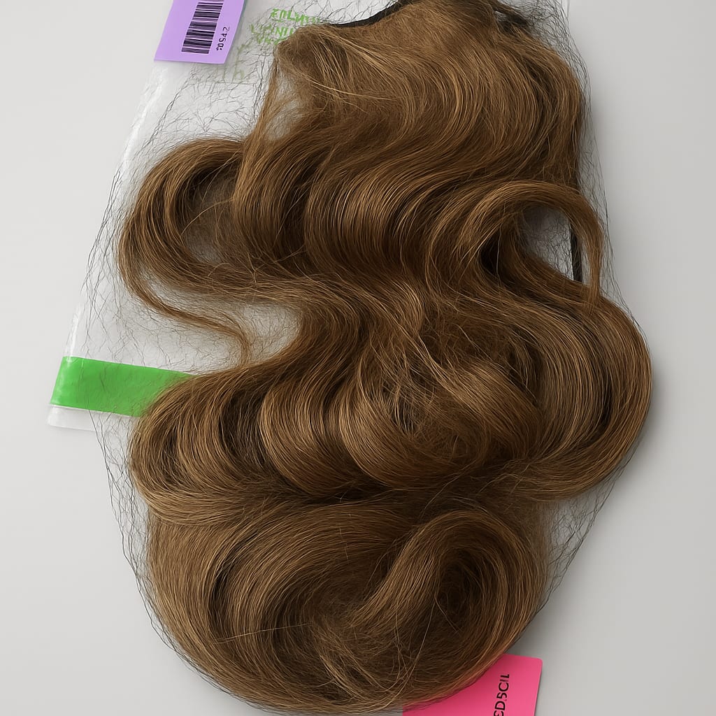 Synthetic Wavy Hair Extension - Brown