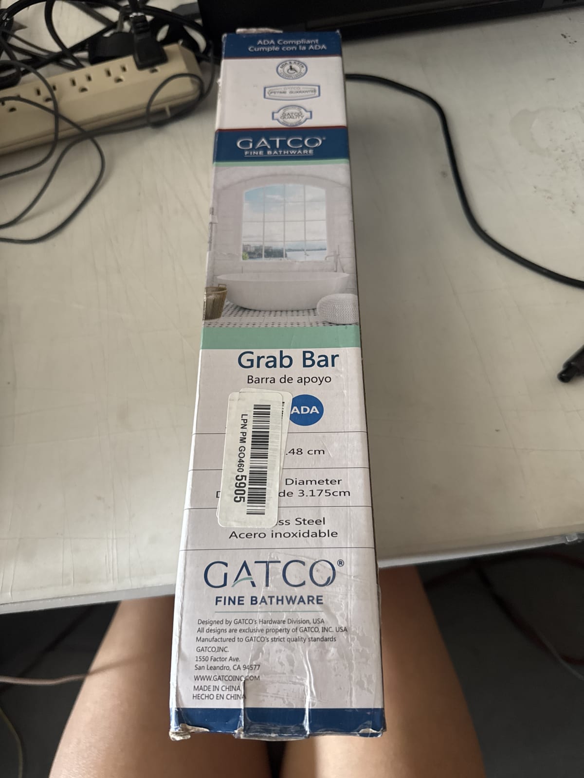 Gatco Grab Bar - ADA Compliant Stainless Steel 18"