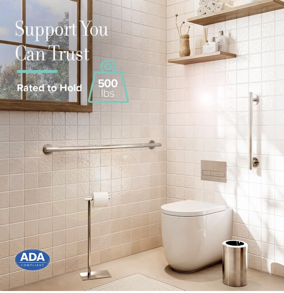 Gatco Grab Bar - ADA Compliant Stainless Steel 18"