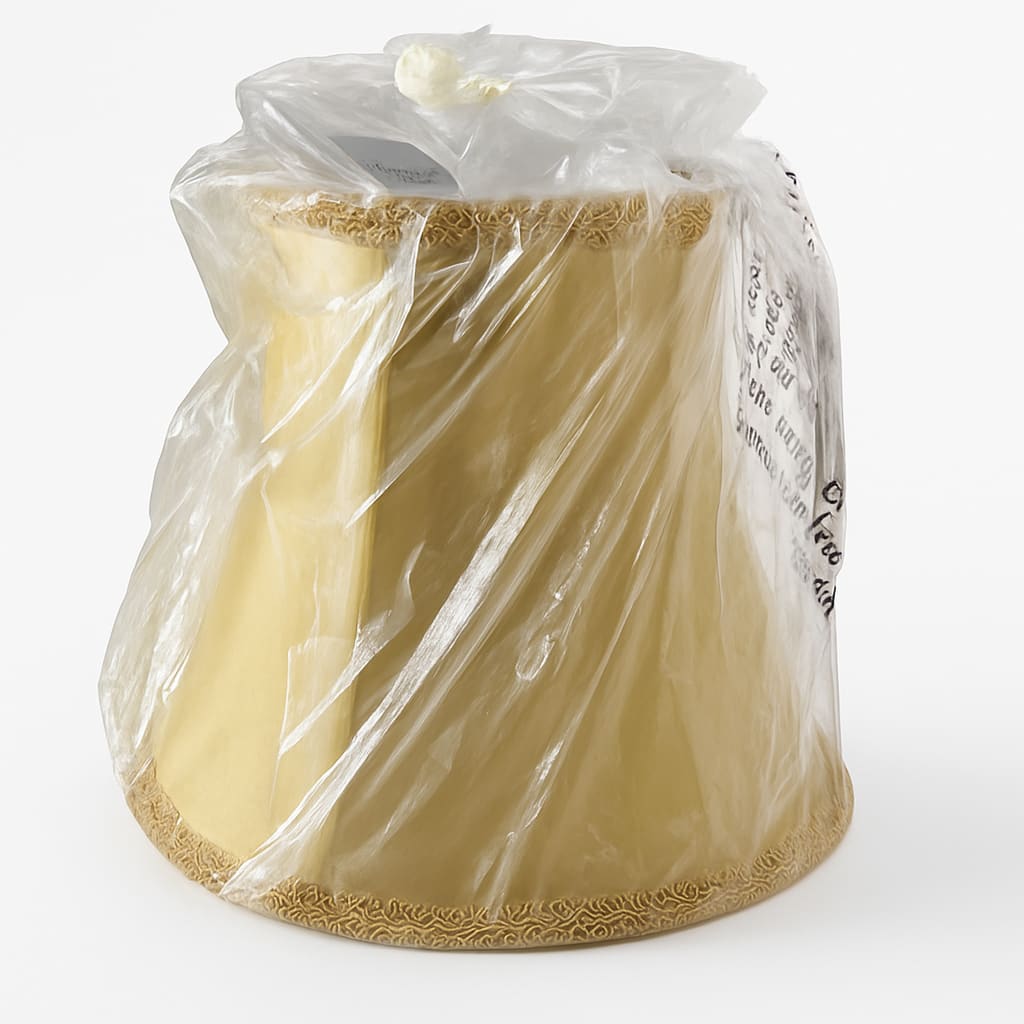 Elegant Gold Lamp Shade with Decorative Trim
