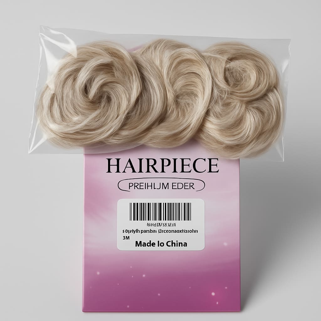 CJL Hair Small Messy Bun Hairpiece - Cream Blonde