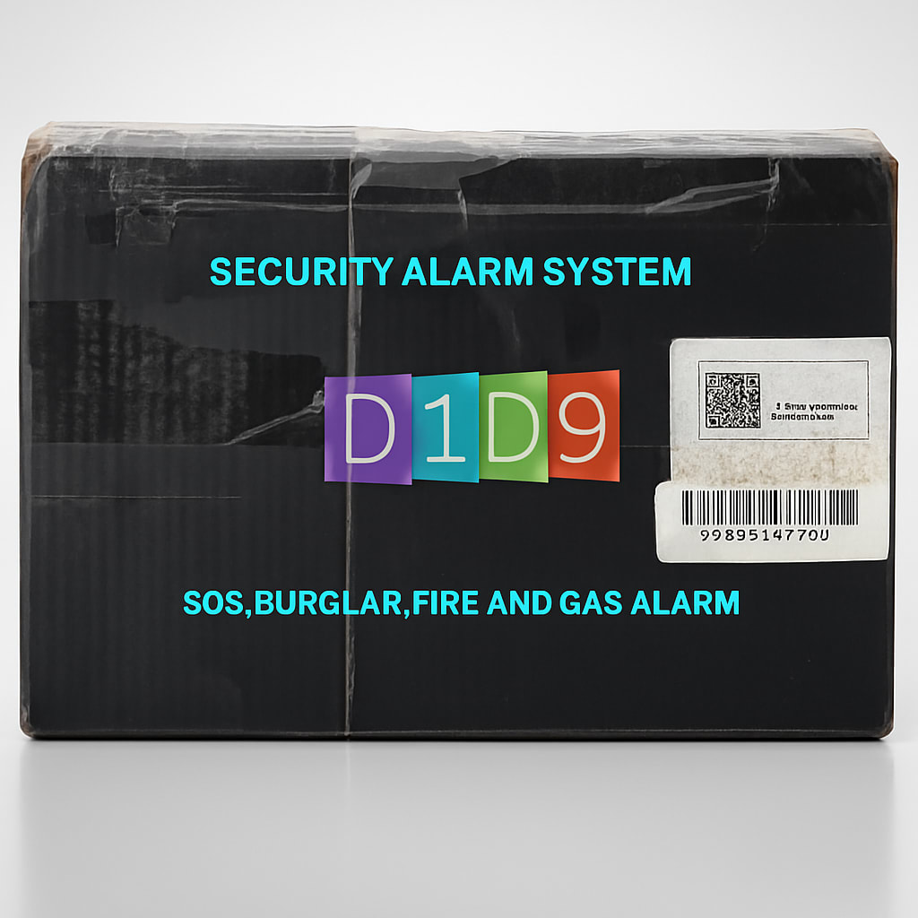 D1D9 Security Alarm System - SOS, Burglar, Fire and Gas Alarm