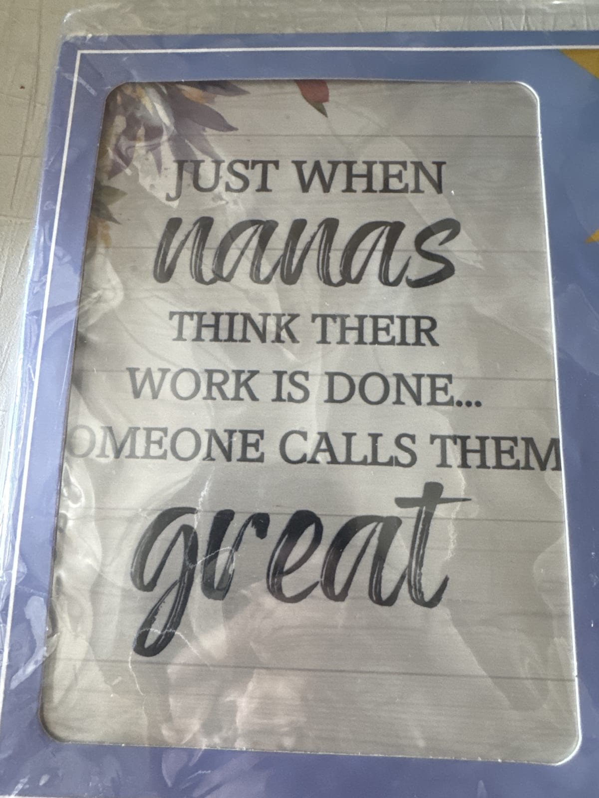 Nana's Great Work Photo Frame