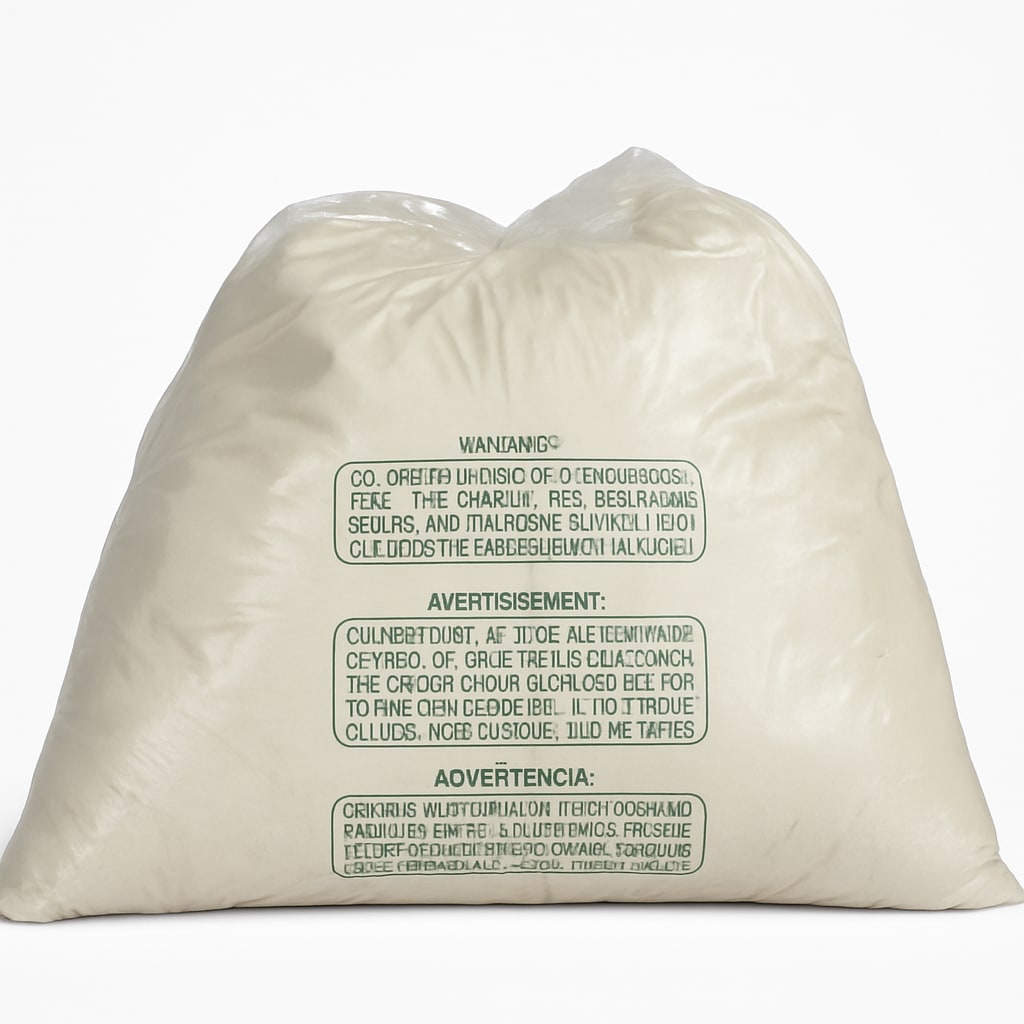 Large Beige Bean Pillow