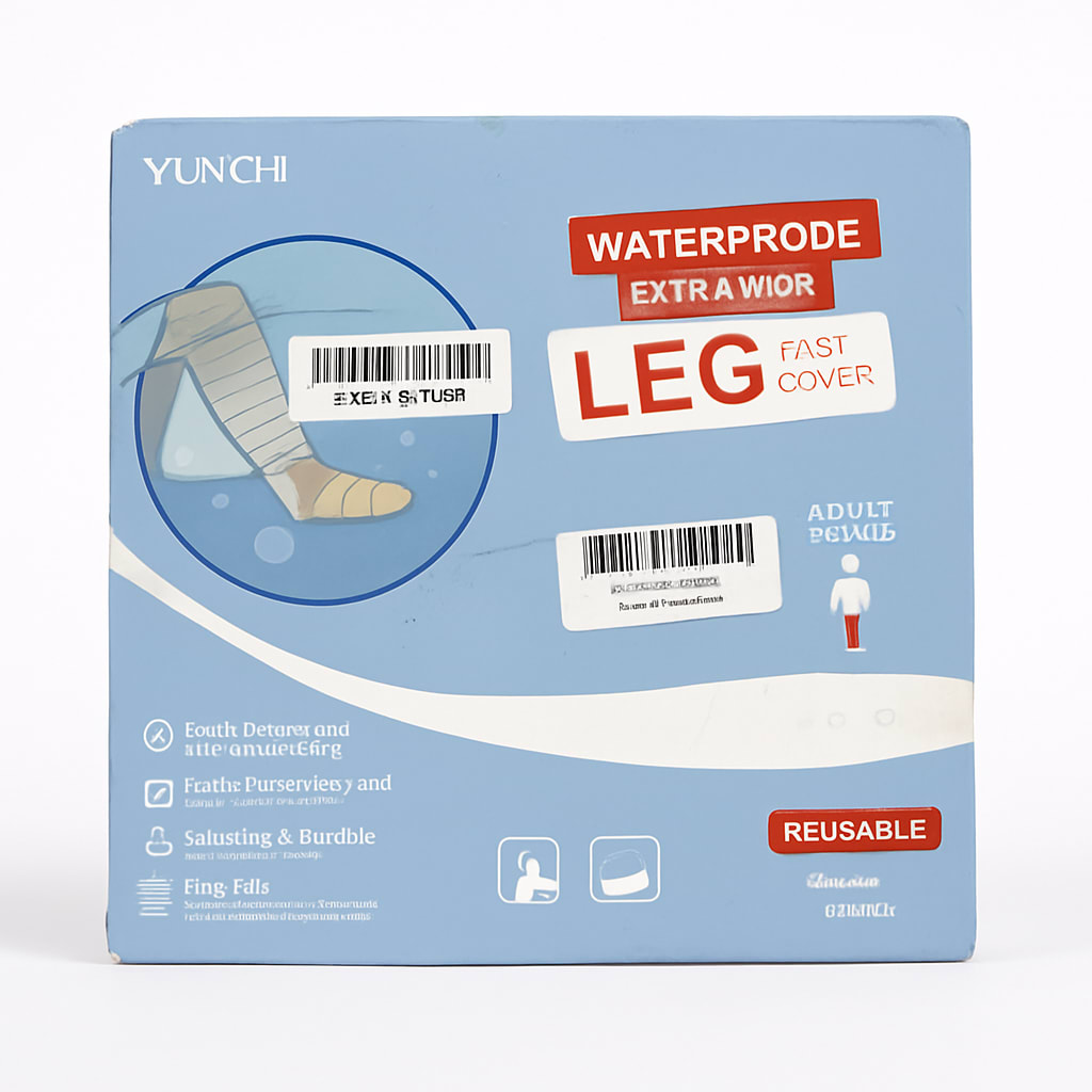 YUNCH Waterproof Extra-Wide Leg Cast Cover - Reusable