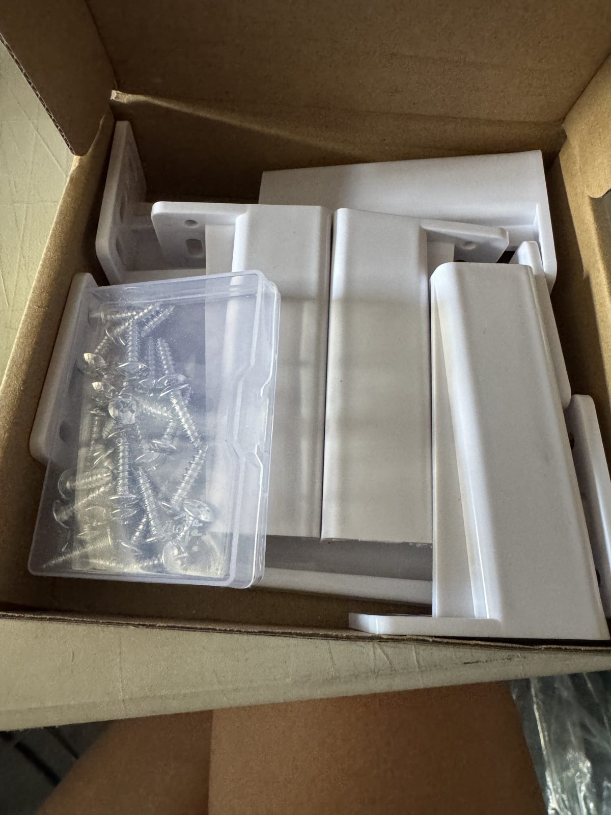 Chunful 4 Pair Rear Drawer Track Mounting Brackets – White Drawer Slide Rear Sockets