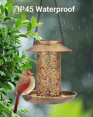 Upgraded Solar Bird Feeder - Waterproof & Solar Energy
