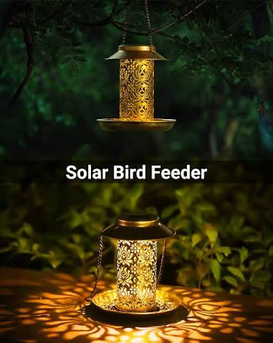 Upgraded Solar Bird Feeder - Waterproof & Solar Energy