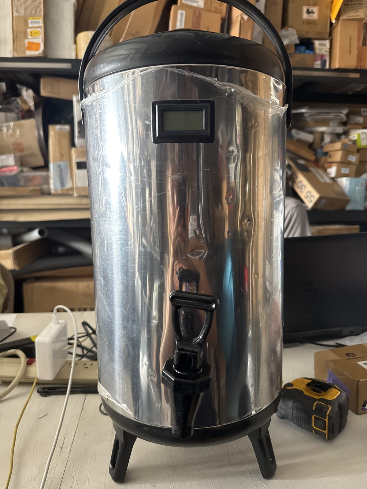 12L (3.2 Gallon) Insulated Stainless Steel Beverage Dispenser with Spigot – Hot & Cold Drink Server