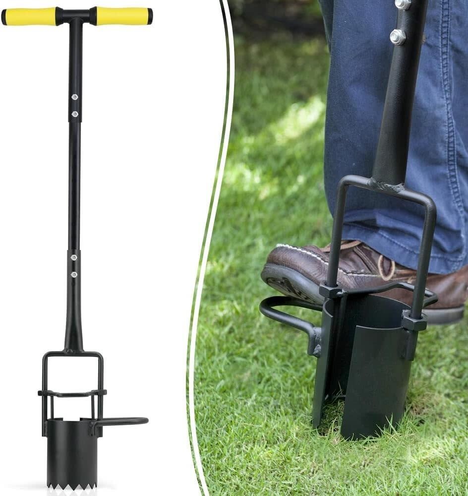 Sod Plugger Turf Cutter Grass Plug Tool for Transplanting