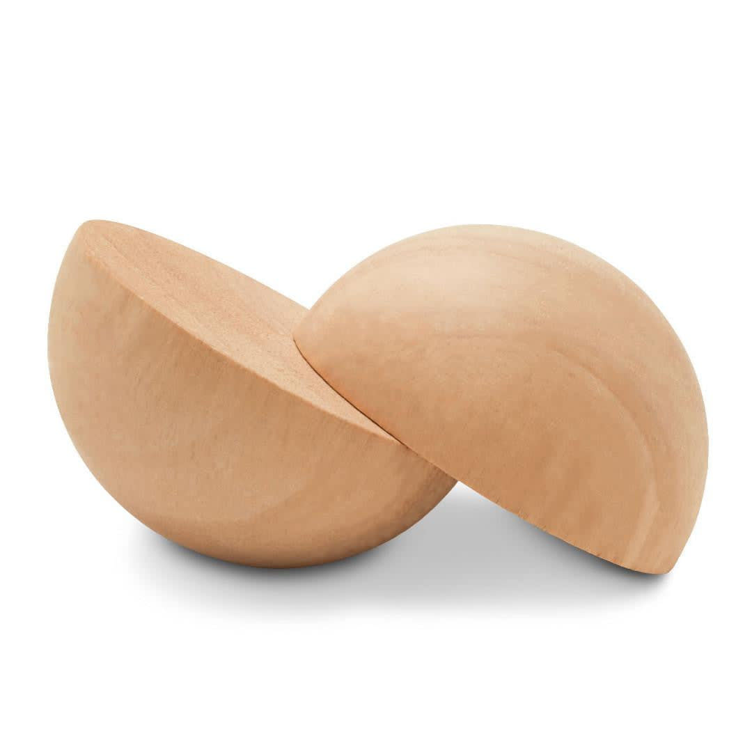 4in Split Wooden Balls (Pack of 3)