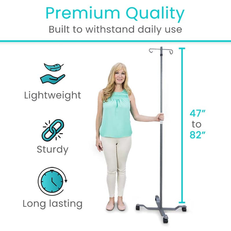 IV Pole Medical Infusion Stand Portable IV Stand