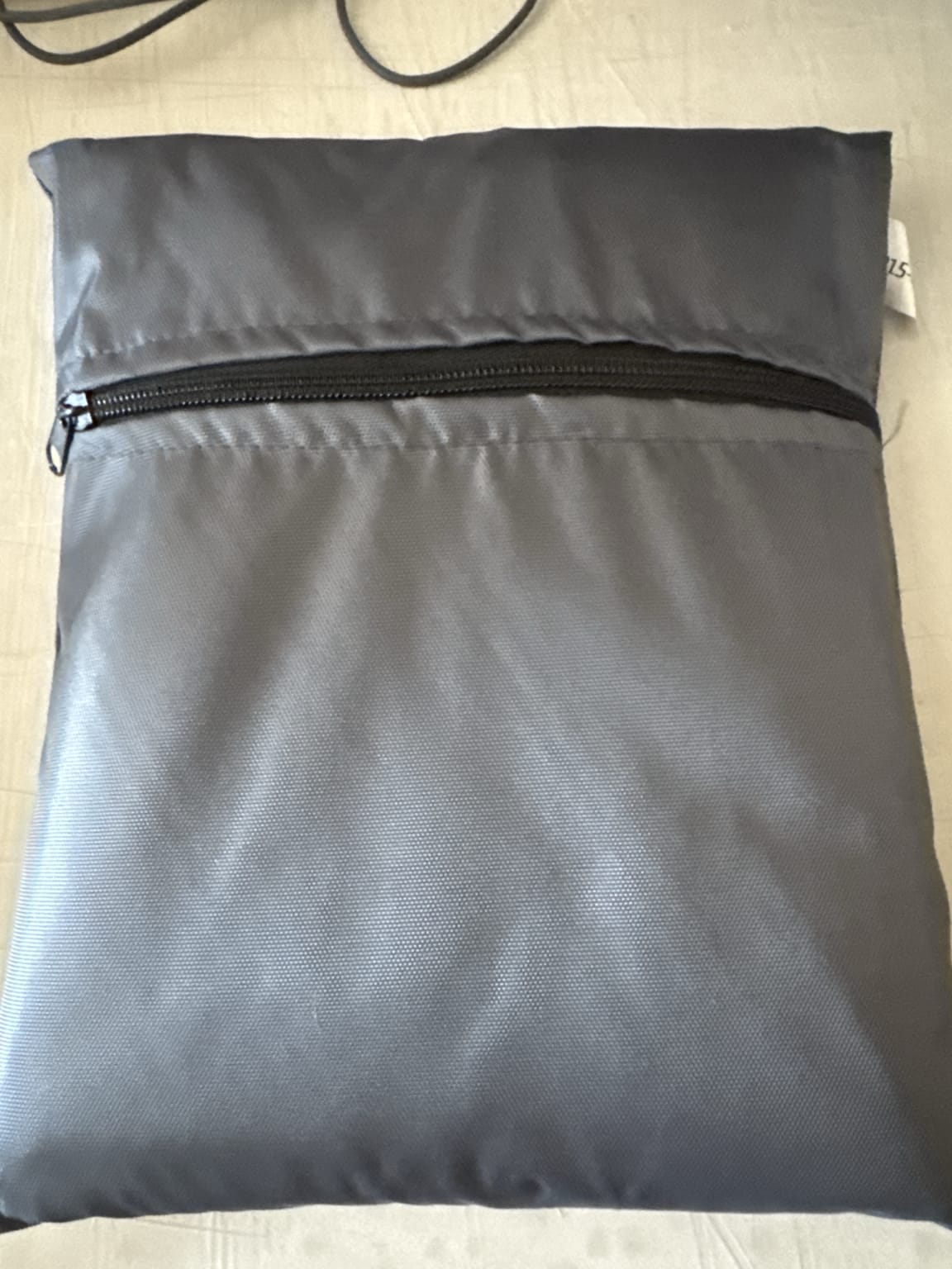 Large Waterproof PVC Storage & Carry Bag with Full-Length Zipper – 37” x 21” Gray