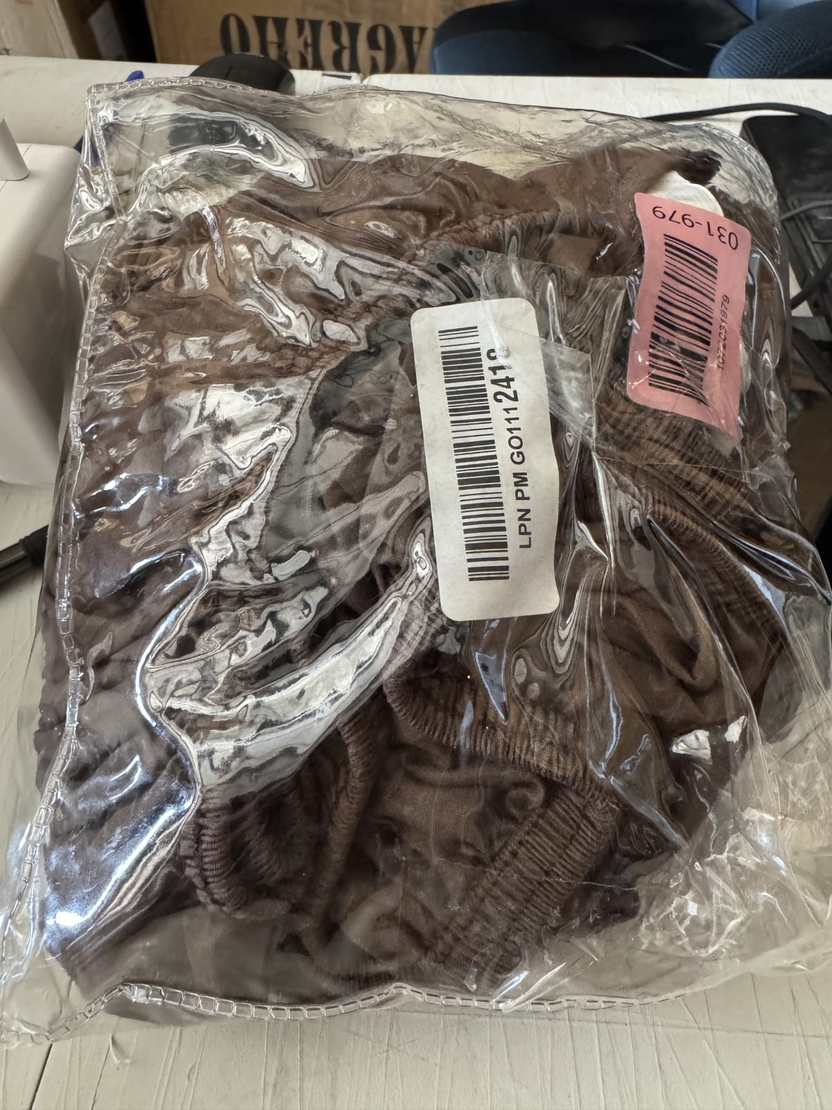 MEILA Ruffled Bed Skirt - 14" Twin/Full - Brown Polyester