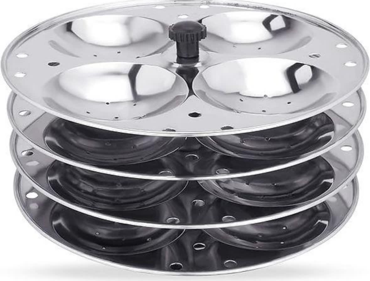 4-Tier Stainless Steel Idli Maker Stand for Pressure Cooker – Idli Steaming Rack