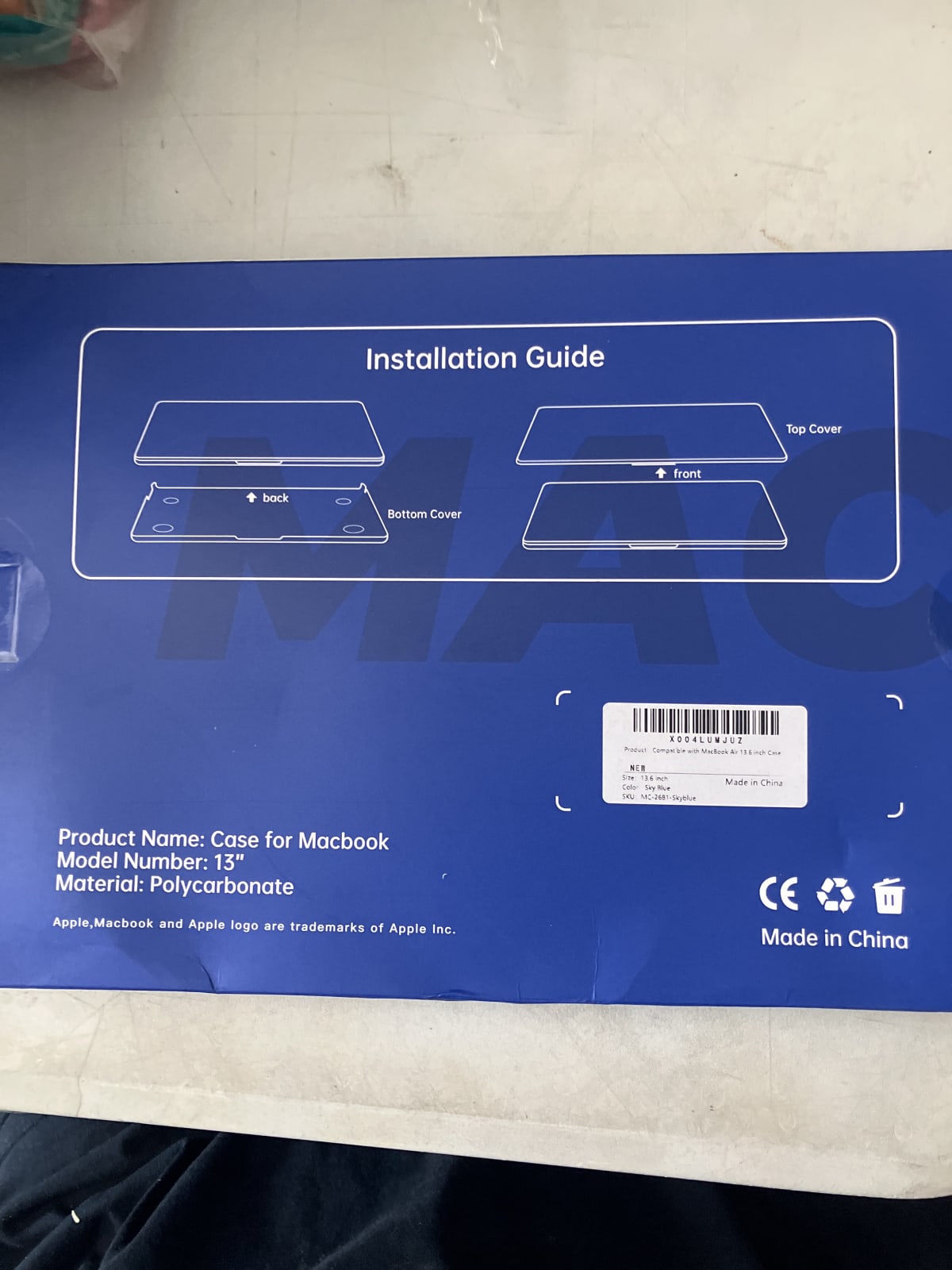 Macbook 13" Case - Polycarbonate Protective Cover