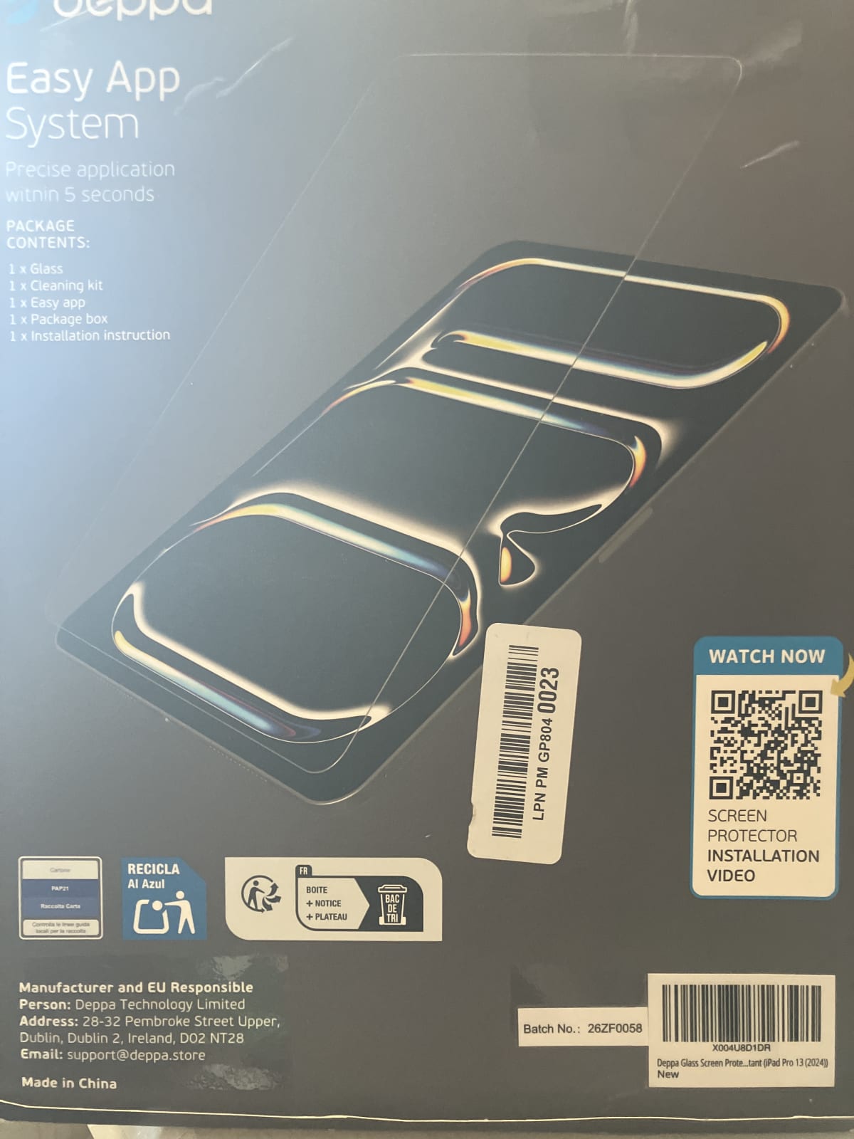 Deppa Easy App System for iPad Pro 13 (2022) - Screen Protector