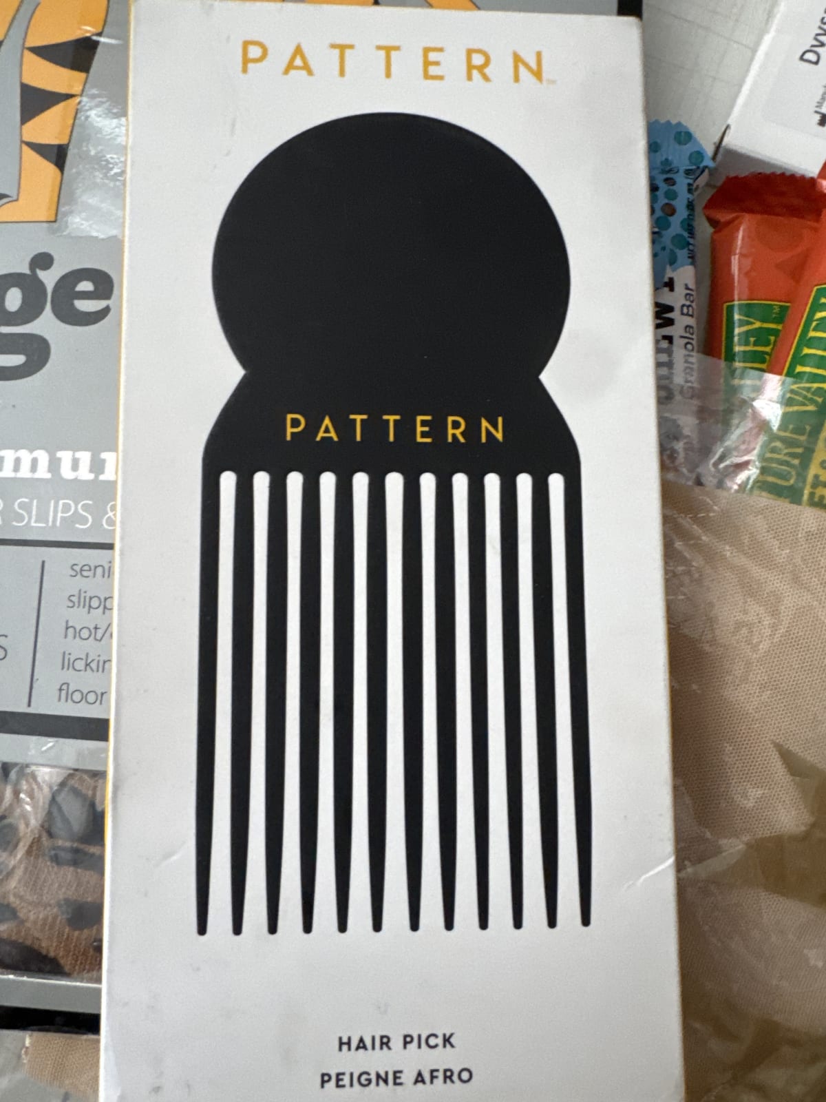 Pattern Beauty Hair Pick – Wide-Tooth Afro Pick for Curly, Coily & Textured Hair