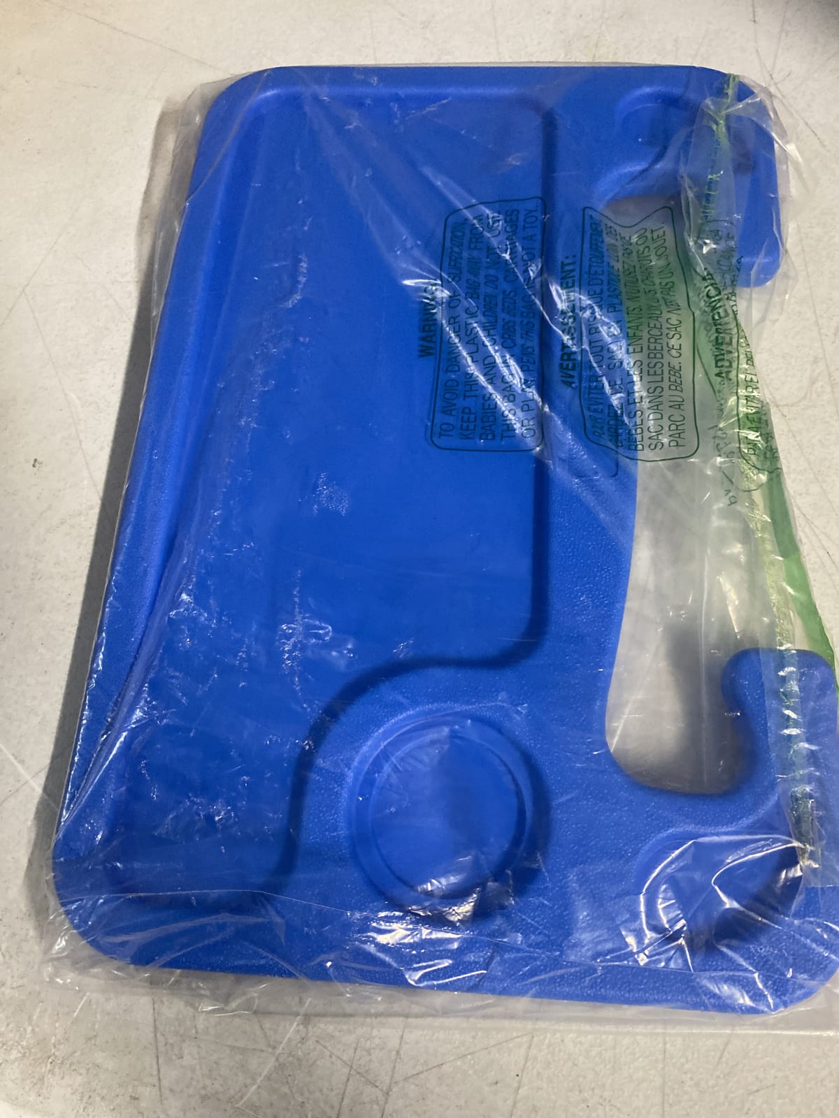 Blue Plastic Steering Wheel Tray